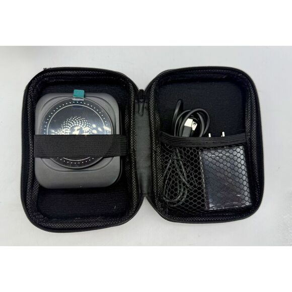 Foldable 3-in-1 Magnetic Wireless Charging Station Black With Carrying Case - Picture 4 of 12